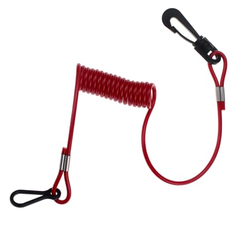 ZOOKOTO 8M0092850 Boat Safety Kill Stop Switch Connector Lanyard Tether Kill Switch Lanyard Fit for Mercury Mercruiser Replace 15920Q54 823037A0