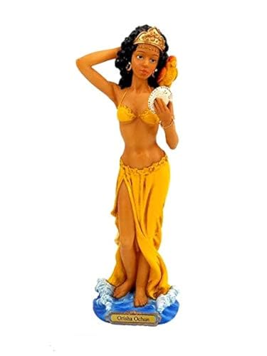 Estatua Orisha Oshun de Resina 12 pulgadas miniatura 1