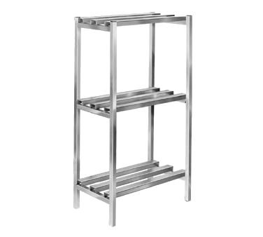 Channel DR2048-3 Dunnage Shelving, All-Welded, Aluminum Construction, 3 Tier Shelf, Channel Style Rack, 48