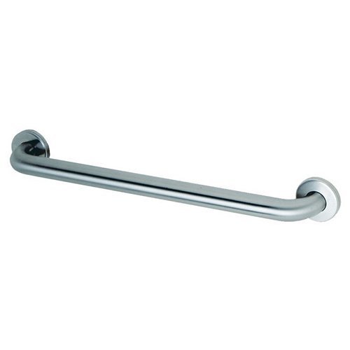 1-1/2" Dia. Straight Satin Grab Bar 18" W by Bobrick – 6"L x 18"W x 6"H, Stainless Steel, Satin, Model B-6806x18