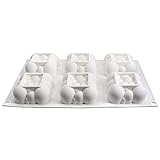 Beneficio: este molde flexible de silicona de la torta de mousse de 6 pulgadas proporciona una superficie antiadherente que permite expulsar la carga desde la parte inferior con un ligero empuje.
