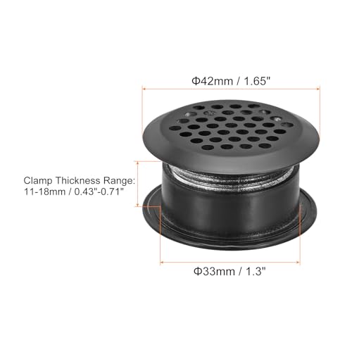Rejilla de ventilacion circular antioxidante con doble panel para armarios de cocina 3