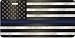 Smart Blonde LP-7902 American Flag With Blue Police Novelty Metal License Plate