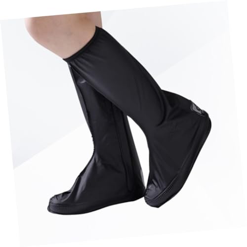 Cubrecalzados impermeables para hombre, cubiertas altas con cremallera, talla M, color negro miniatura 4