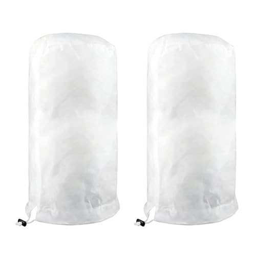 Funda para Plantas Invierno, 2 PCS Plantas Cubierta Protección Invierno, Bolsa de Plantas protección contra heladas y frío con cordón Cremallera, para Todo Tipo de Árboles Plantas (80 x 100 cm)