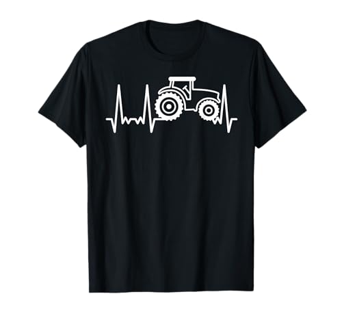 Tractor Heartbeat Tractor Granjeros Pulso Farm Tractor Camiseta