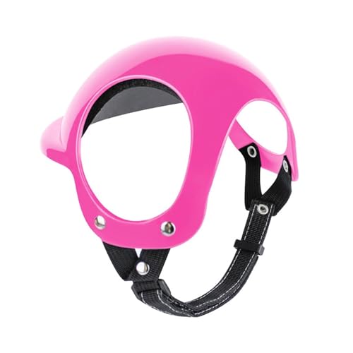 Casque de vélo pour chien rose taille S avec sangle réglable - 6