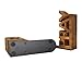 OwlGift Rustic Burnt Wood Read & Pray Block Word Bookends, Unique Appearance Design, Home Office Decorative Book Stand, 1 Pair