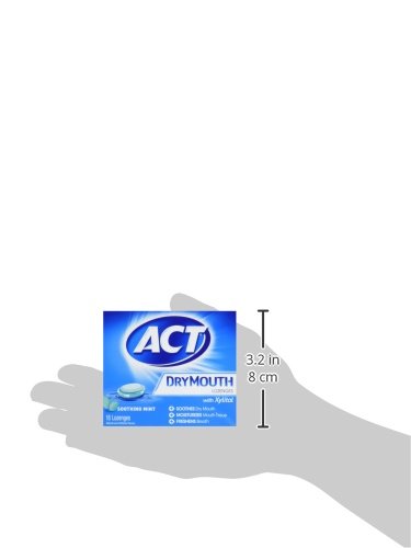 image for ACT Total Care, Dry Mouth Lozenges, 18 Count (Pack of 6), Soothing Min