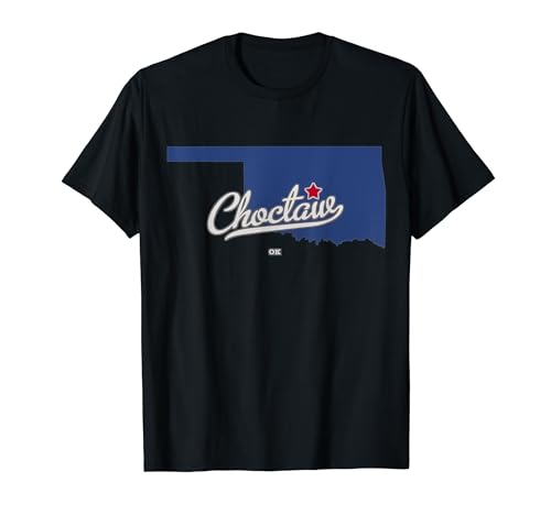 Choctaw Oklahoma OK Map T-Shirt