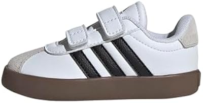 Adidas Unisex-Kids VL Court 3.0, White/Black/Grey, 8K
