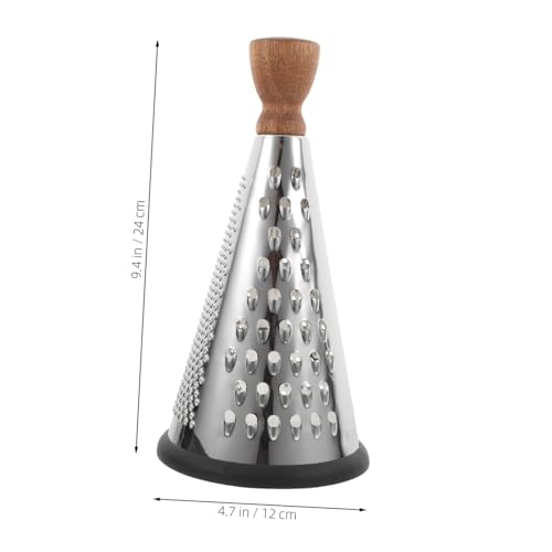 Rallador manual metálico con mango de madera 9 pulgadas miniatura 2