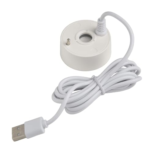 Yuanpgky Nebulizzatore USB da 5 V, per acquari, giochi d'acqua, laghetti, design impermeabile, atomizzazione acustica, per effetti di nebbia atmosferica, per interni ed esterni (bianco)