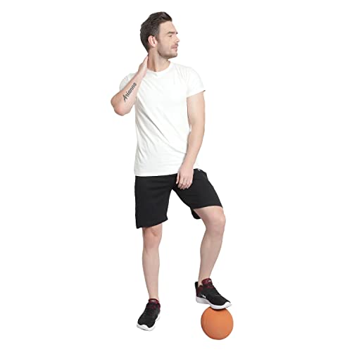 Image of DIA A DIA Men's Cotton Shorts with Zipper Pockets - Elastic Waist with Drawstring, Comfortable Casual & Gym Shorts for Men, Sizes M to 5XL (28-46 Inch Waist), Plus Sizes