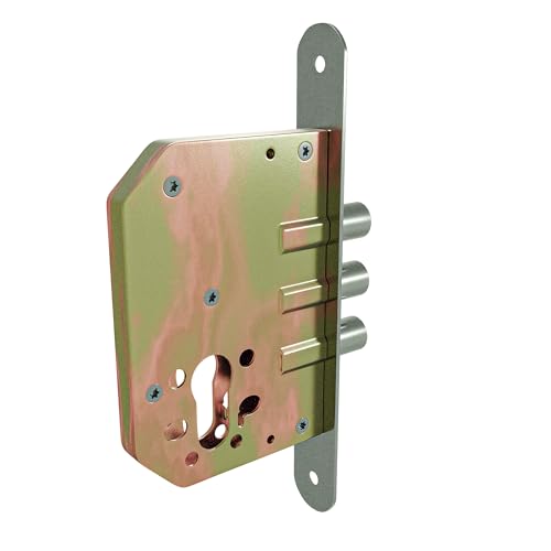 Amig - Mortice Lock with Bolts for Wooden Doors, Metallic Silver - Image 3