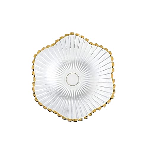 JYARZ Cesta de Frutas de Estilo Moderno Plato De Fruta De Vidrio Transparente Para El Hogar, Frutero De Caramelo, Frutero, Cesta Decorativa Plato Decorativo
