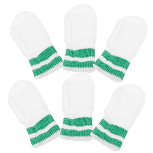 HANABASS Pet Oral 6pcs Dog Cat Cleaning Gloves Gentle Nylon Toothbrush for Small Dogs Cats