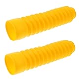 WEKADRIN Protector Horquilla Delantero para Motocicleta Funda Amortiguador Resistente y Duradera Cubierta Antidesgaste para Horquilla de Moto todo Terreno Amarillo
