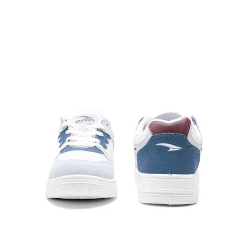 Image of ASIAN Men THUNDER-07 Stylish Casual Mid Top Sneaker and Trendy Shoes with Laces for Men & Boys, Perfect, College, Parties and Outings, Lightweight, Comfortable, and Durable for All-Day Use
