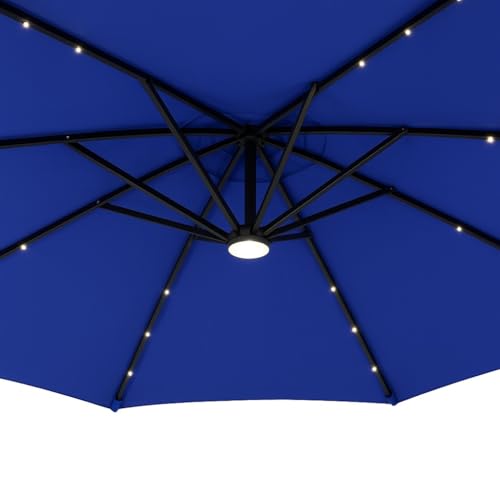 Image of Invezo Garden Umbrella LED Side Pole Round Outdoor Patio Umbrella (9ft diameter) Patio outdoor /Big Size Outdoor /Balcony Umbrella.