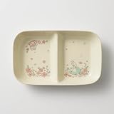 [ベルメゾン] ディズニー ランチプレート 食洗機対応 電子レンジ対応 深め 磁器 仕切り皿 アリス＆チェシャ猫