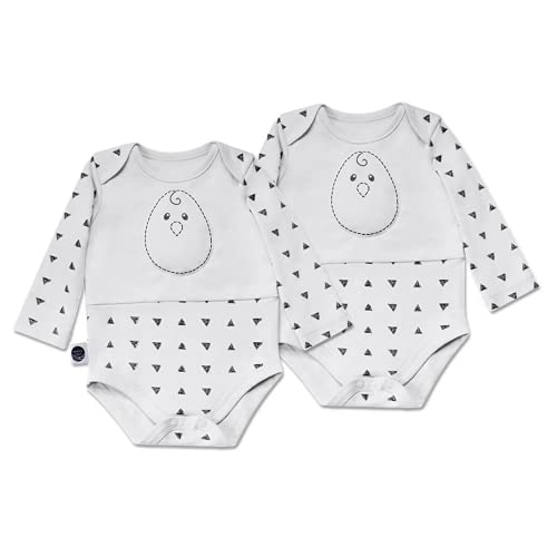 Nested Bean Zen Bodysuit - Gently Weighted Onesie | Baby: 3-6 Months