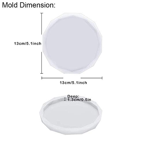 Resinworld RW-MC-005-0503 4 Pack Resin Coaster Molds thumb #1