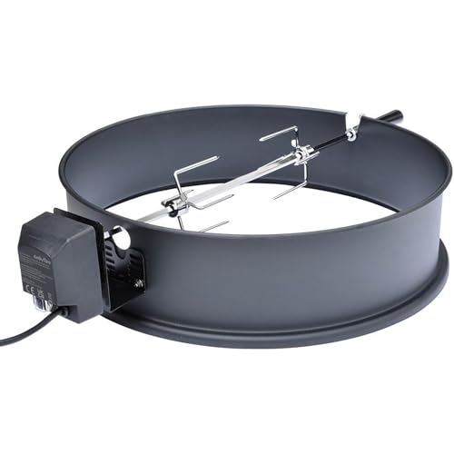 onlyfire 57CM Universal Drehspieß mit Motor Grillspieß-Aufsatz...