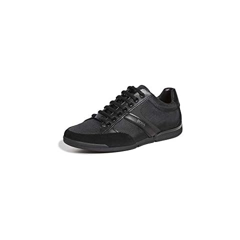 BOSS Men's Saturn Low Top Sneakers in Black Cover
