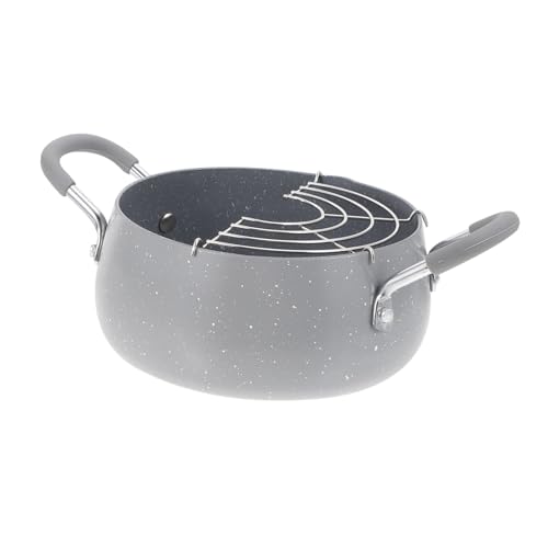 Agashi Sartenes Antiadherentes, Freidora Wok Mini Sartén Olla Profunda Freidora Plancha Antiadherente Sarténsilios de Cocina