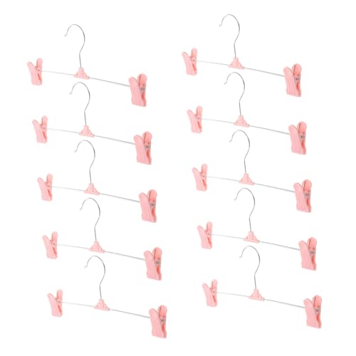 Organisation de placard facilitée avec 10 cintres à pinces solides - 2