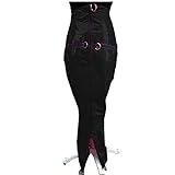 Shiny PVC Sissy Lockable Bondage Hobble Ankle Length Skirts Crossdressing Patent Leather High Waist Restricted Skirt Erotic (2X-Large,Black,XX-Large)