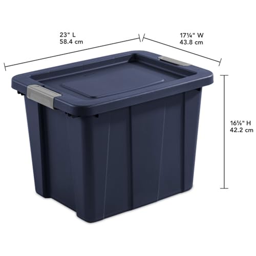 Image of Sterilite Latching Tuff1 Tote Containers w /Lids, 18 Gallon, 24-Pack
