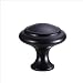 (10-Pack) HiFey 31mm Black Round Cabinet Knobs and Pulls, Furniture Handles and Pulls for Kitchen and Bathroom Cabinets Dresser Cupboards Drawers Shutters,HB90-10