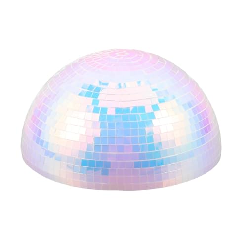 Bola espejada hemisférica ARTIBETTER de 15 cm, adorno reflectante para bodas, fiestas, Año Nuevo y escenarios de club miniatura 1