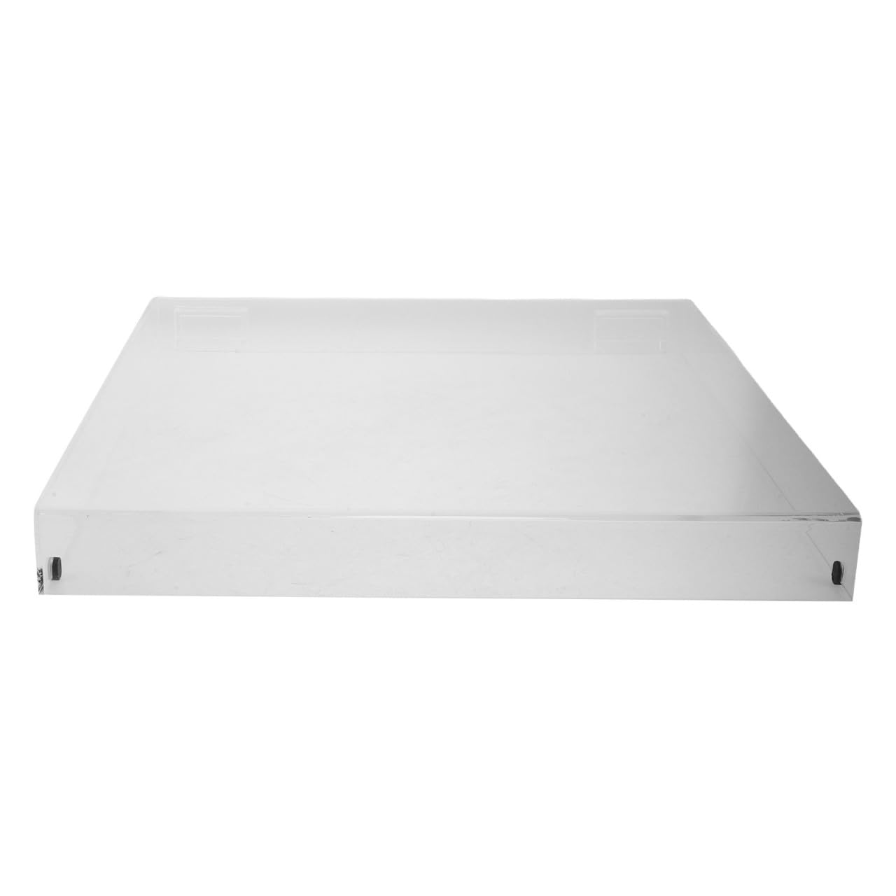 TOPBATHY Copertura Antipolvere per Giradischi in Acrilico Trasparente con Design Minimalista e Forma Quadrata, Protezione Durevole e Accesso Facile per Apparecchi Audio Domestici