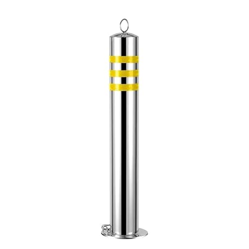 Aioneer Safety Bollards Parking Bollards Steel Traffic Barrier,Traffic Delineator Post Delineator Cone Traffic Delineator Post Cones,Heavy Duty Driveway Barrier Divider Pole-H-100cm/39.3in