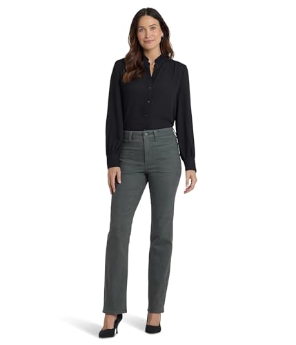NYDJ Women's Marilyn Utility Straight True Olive 0 Inseam: 31'