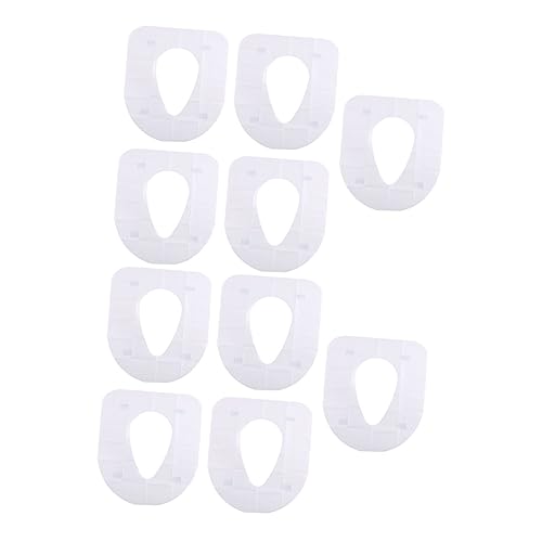 ifundom 30pcs Disposable Toilet Seat Covers Waterproof Adhesive Pad Sets for Adults Hospital and Travel
