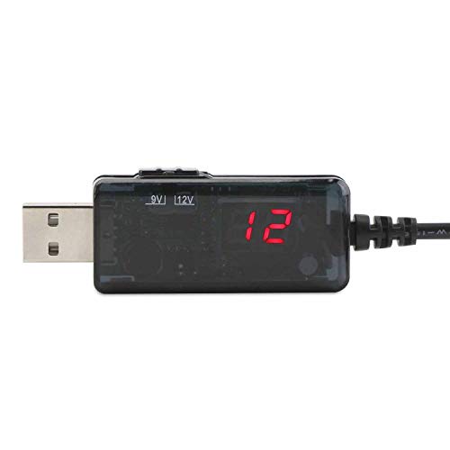 Image of USB Boost Cable 5V Step Up to 9V 12V Adjustable Voltage Converter 1A Step-up Volt Transformer DC Power Regulator with Switch EU