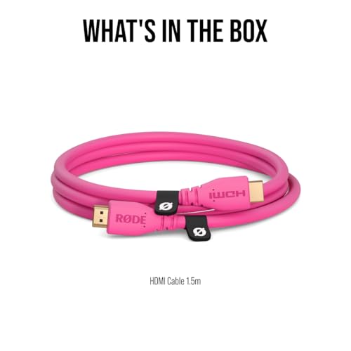 Image of RODE HDMI-1.5 Premium High Speed HDMI Cable with Ethernet (1.5m /5ft, Pink)