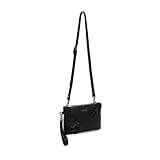 Mimi Mua BOLSO SOBRE CON FLORES NEGRO