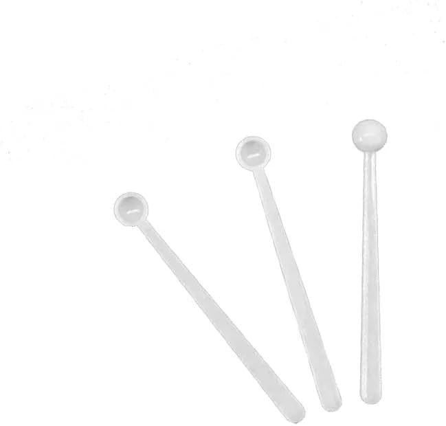 0.15ml Micro Plastic Measuring Scoop - 100pcs Lab Measuring Spoon for Powder and Liquid