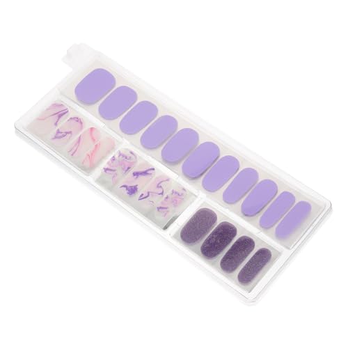 Ipetboom 1 Juego Arte De Uñas Pegatinas Calcomanías Orgullo Tiras Dedo Del Pie Tablas De Uñas Pegajoso Clavos Envolturas Transparente Gel Perforar Para Ser Película De Poliuretano 34 Piezas