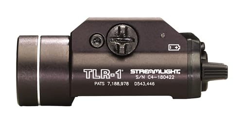 Streamlight 69110 TLR-1 300-Lumen Weapon Mounted Light with Rail Locating Keys for Glock Style, 1913 Picatinny, S&W 99/TSW, and Beretta 90two, Black