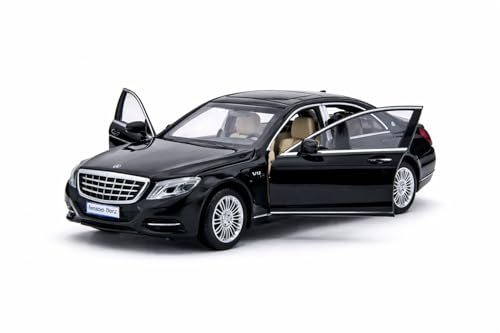 Image of Wizplex MSZ Official Licensed Mercedes S 600 Diecast Model Car 1:32 Scale | Light & Sound | Pull Back Action | Metal Luxury Sedan Toy | Collectible Display & Gift
