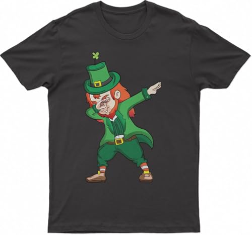 Drink and Dab with Dabbing Leprechaun St Patricks Day, Fashion T-Shirt(Small)