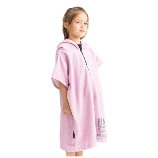 HOMELEVEL badstof strandjurk voor meisjes - Badponcho voor kinderen - Met capuchon en ritssluiting - Strandponcho van… - Image 8