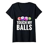 Photo Gallery donna divertente bingo toccare le mie palle maglietta con collo a v Photo Gallery donna divertente bingo toccare le mie palle maglietta con collo a v