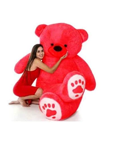 Image of Standing Teddy Bear 48 inch red